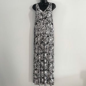 Nicole Miller Black and White Maxi Dress